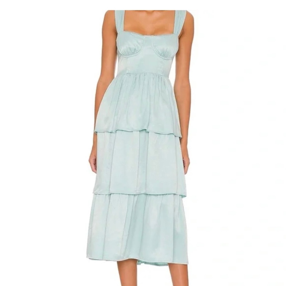 WeWoreWhat Blue Corset Dress